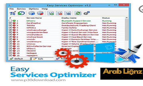 إيقاف الخدمات غير الضرورية في Windows مُحسِّن الخدمة السهل - Arablionz.org