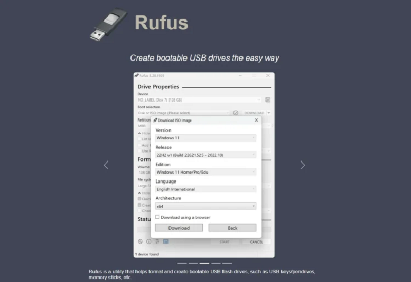 تنزيل Rufus لحرق ونسخ أقراص Windows المضغوطة إلى محرك أقراص فلاش Arablionz.org