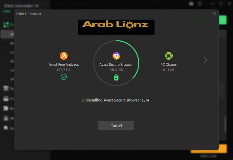 تنزيل برنامج IObit Uninstaller Pro لإزالة البرامج بشكل كامل وتلقائي Arablionz.org