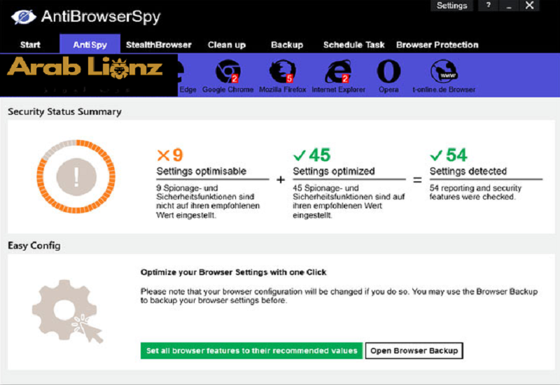 قم بتنزيل Abelssoft AntiBrowserSpy لحماية متصفحك من الاختراق Arablionz.org