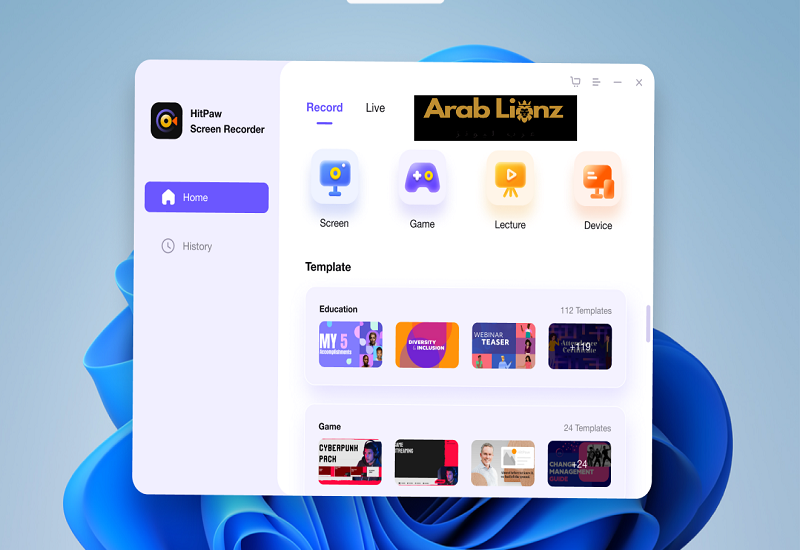 مسجل الشاشة HitPaw - أفضل برنامج لتسجيل الشاشة لمستخدمي الكمبيوتر الشخصي _ Arablionz.org