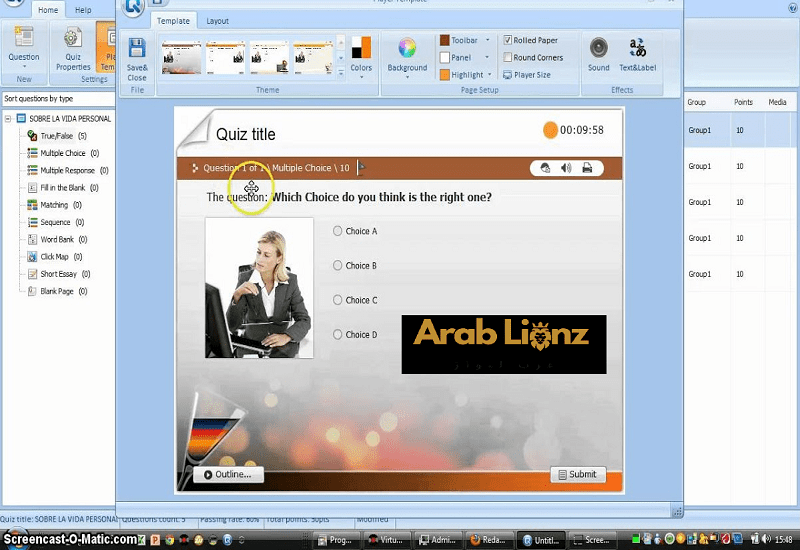 Wondershare Quizcreator عربي – إنشاء اختبارات ومسابقات احترافية بسهولة Arablionz.org